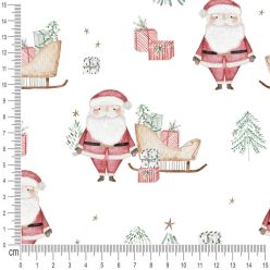 Pretty Fabrics Christmas Brushed Cotton Loopback French Terry Fabrics Textile Wholesale 300g/m2