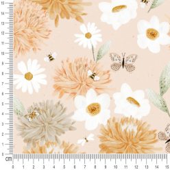 Pretty Fabrics Botanic Cotton Canvas Fabrics Textile Wholesale 250g/m2
