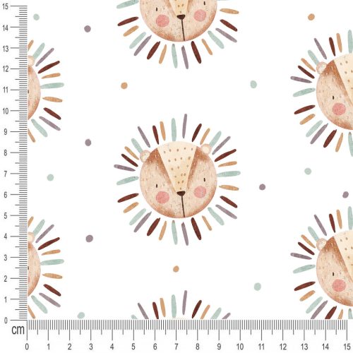 Pretty Fabrics Lion Cotton Canvas Fabrics Textile Wholesale 250g/m2