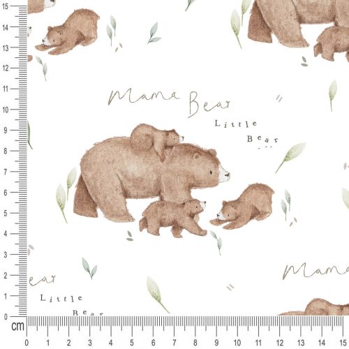 Pretty Fabrics Mama Bear Cotton Canvas Fabrics Textile Wholesale 250g/m2