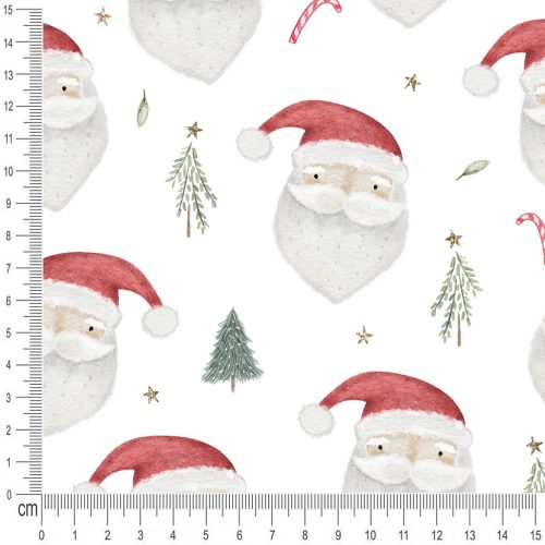 Pretty Fabrics Santa Cotton Canvas Fabrics Textile Wholesale 250g/m2
