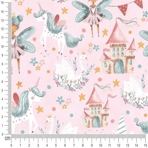 Pretty Fabrics Fairytale Cotton Loopback French Terry Fabrics Textile Wholesale 300g/m2
