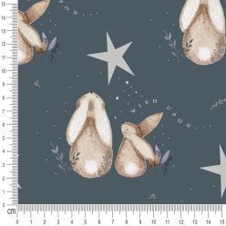 Pretty Fabrics Blue Dreamers Cotton Jersey Fabrics Textile Wholesale 220g/m2