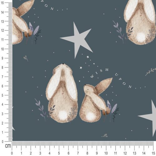 Pretty Fabrics Blue Dreamers Cotton Jersey Fabrics Textile Wholesale 220g/m2