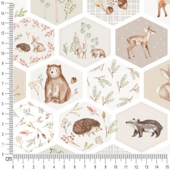 Pretty Fabrics Fall Moments Cotton Jersey Fabrics Textile Wholesale 220g/m2