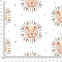 Pretty Fabrics Lion Cotton Jersey Fabrics Textile Wholesale 220g/m2