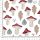 Pretty Fabrics Mushrooms Cotton Jersey Fabrics Textile Wholesale 220g/m2