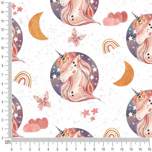 Pretty Fabrics Unicorns Cotton Jersey Fabrics Textile Wholesale 220g/m2
