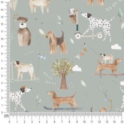 Pretty Fabrics Dog Park Waterproof Oxford Polyester Fabrics Textile Wholesale 220g/m2