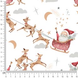 Pretty Fabrics Father Christmas Waterproof Oxford Polyester Fabrics Textile Wholesale 220g/m2