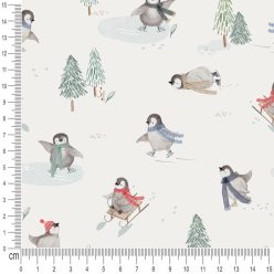 Pretty Fabrics Ice Skaters Waterproof Oxford Polyester Fabrics Textile Wholesale 220g/m2