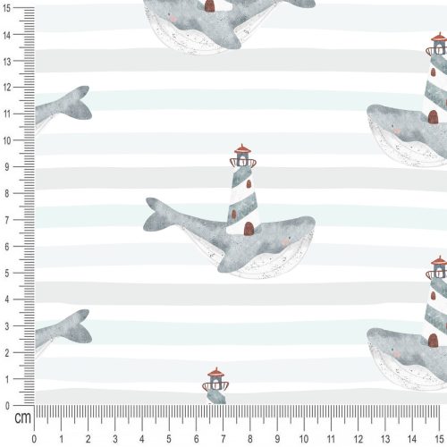 Pretty Fabrics Whales Waterproof Oxford Polyester Fabrics Textile Wholesale 220g/m2